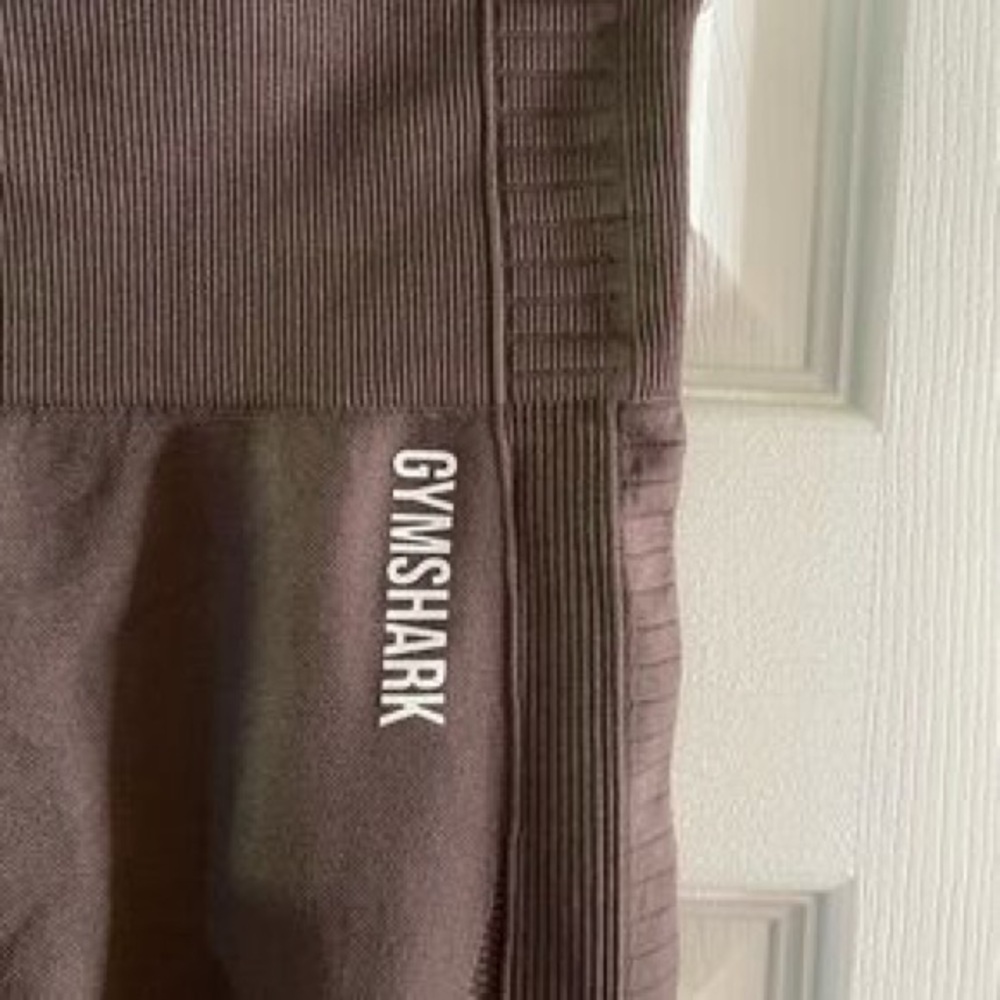 Gymshark Brown High-Waist Leggings with Lace Ankles - Picture 9 of 9